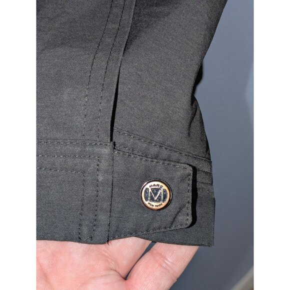 Marc New York Andrew Marc Mens XL Utility Jacket Black Button Pockets - Picture 13 of 15